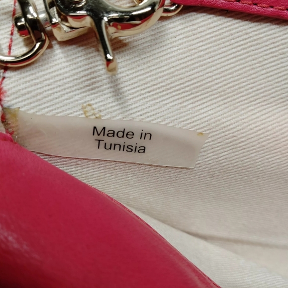 SEE BY CHLOE Crossbody Bag Pink Leather WOC True Wallet on a Chain Purse - Picture 9 of 9